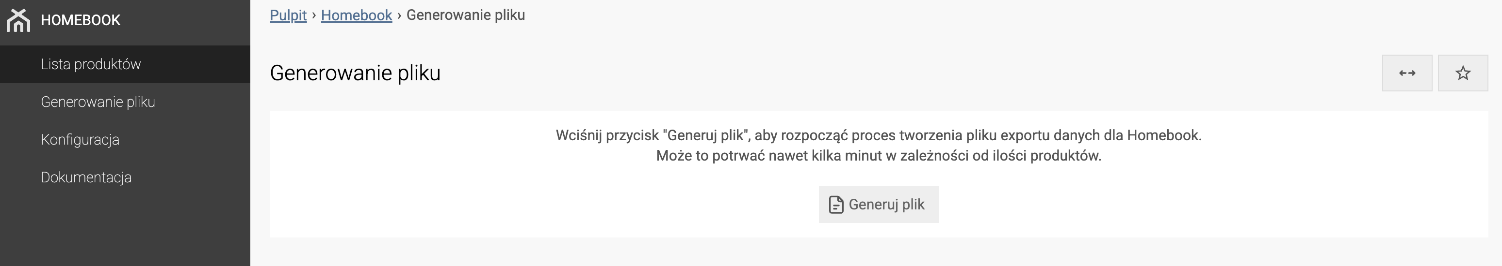Wygeneruj ofertę sklepu internetowego do Homebook